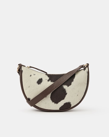 Accessorize Leather Cow Sling Crossbody Bag