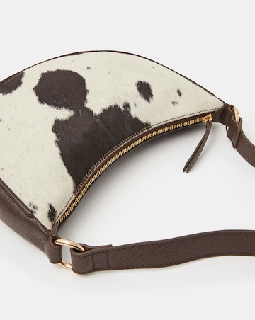 Accessorize Leather Cow Sling Crossbody Bag