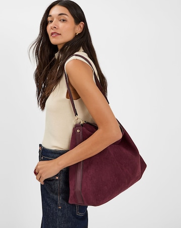Accessorize Large Slouchy Suedette Bag