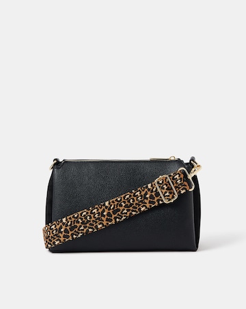 Accessorize Webbing Strap Suedette Crossbody