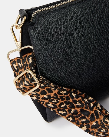 Accessorize Webbing Strap Suedette Crossbody