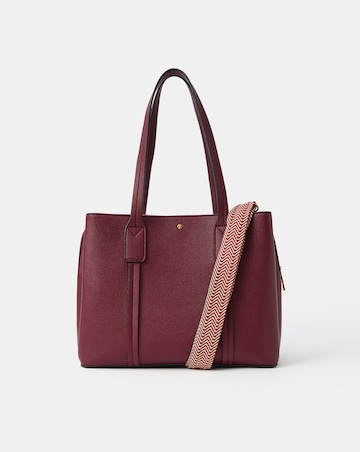 Accessorize Webbing Strap Faux Leather Bag