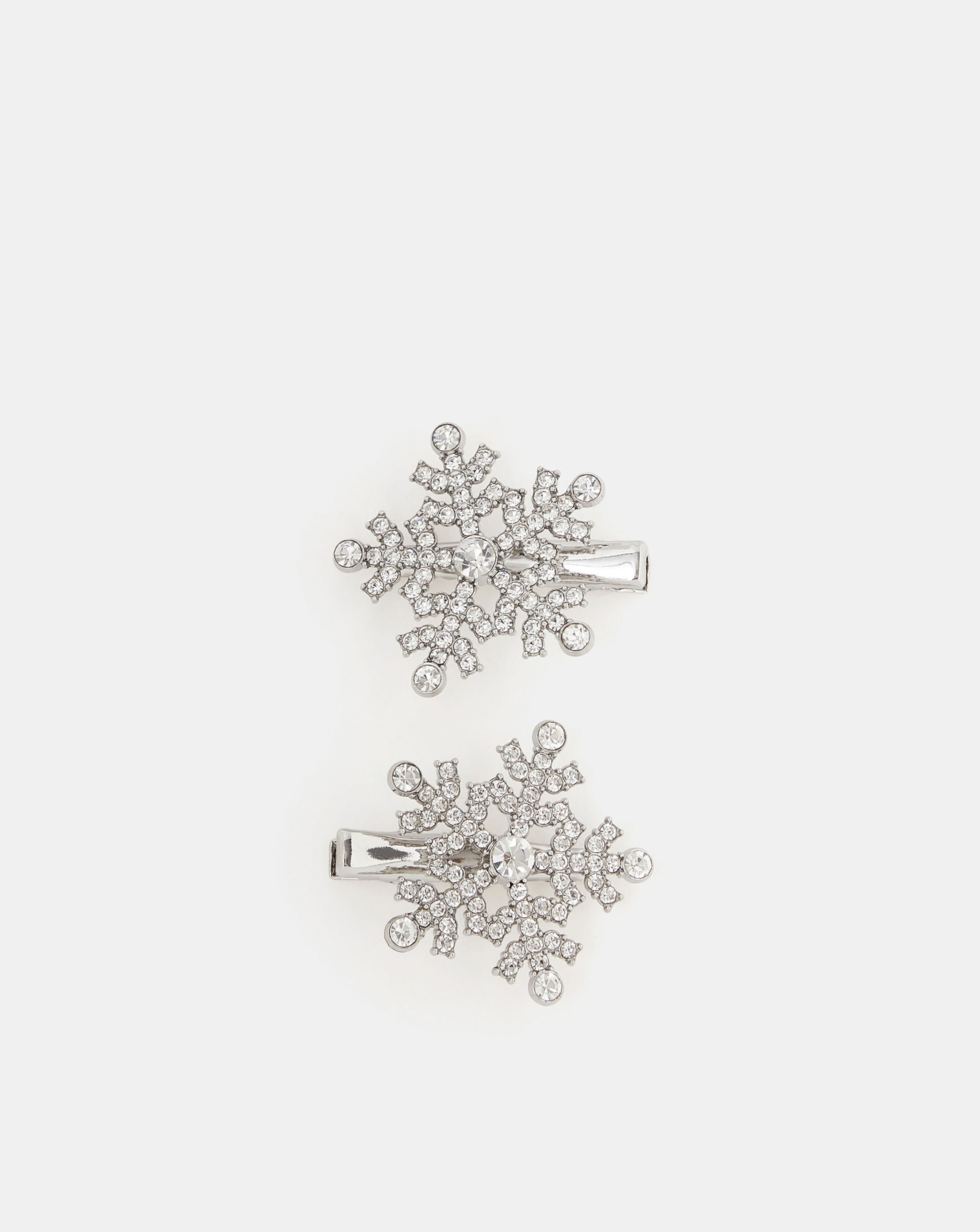 Accessorize 2pk Diamante Snowflake Clips