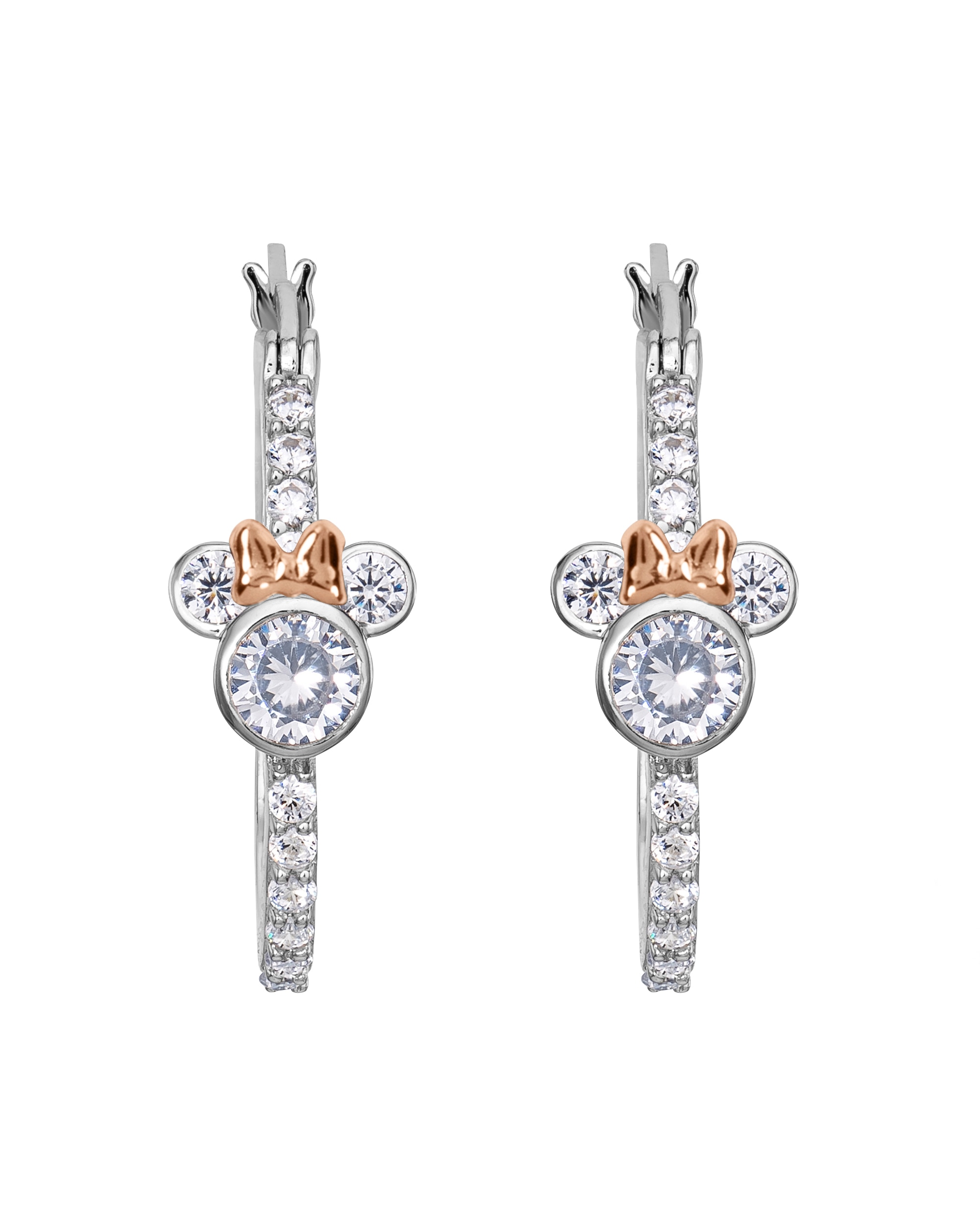 New In - Mickey Stoneset Hoop Earrings