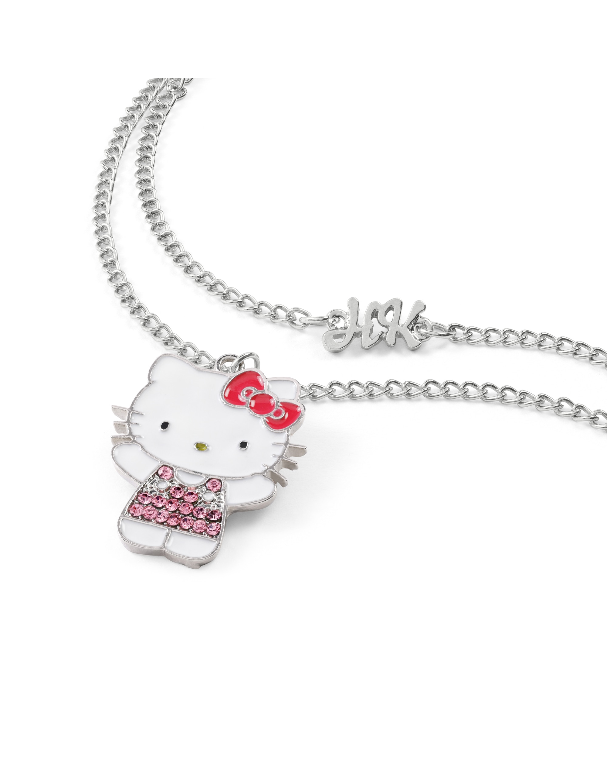 Hello Kitty Silver Plated Necklace Set | JD Williams