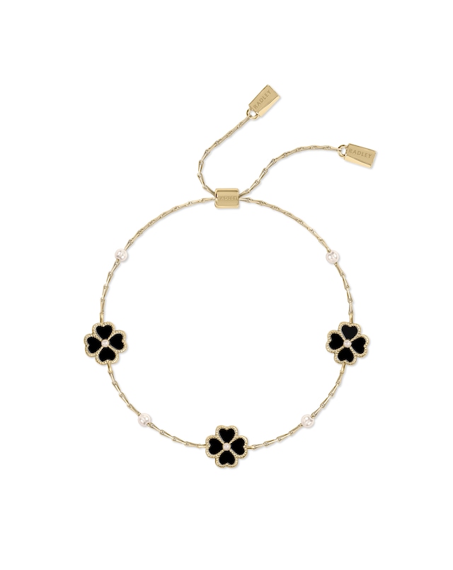 Radley Black & Gold Friendship Bracelet