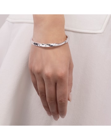 Radley Silver Plated Hammer style Bangle