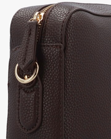 Valentino Bags Brixton II Brown Pebbled Camera Bag