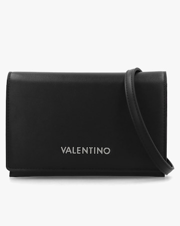 Valentino Bags Ember Black Smooth Front Flap Cross-Body Bag