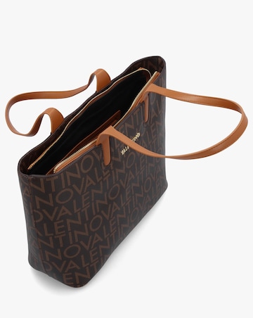 Valentino Bags Regina Brown Monogram Tote Bag