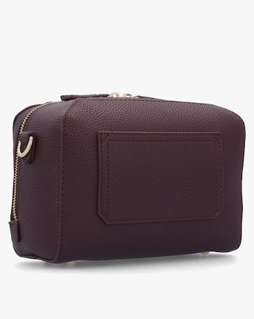 Valentino Bags Pattie Haversack Burgundy Pebbled Cross Body Bag