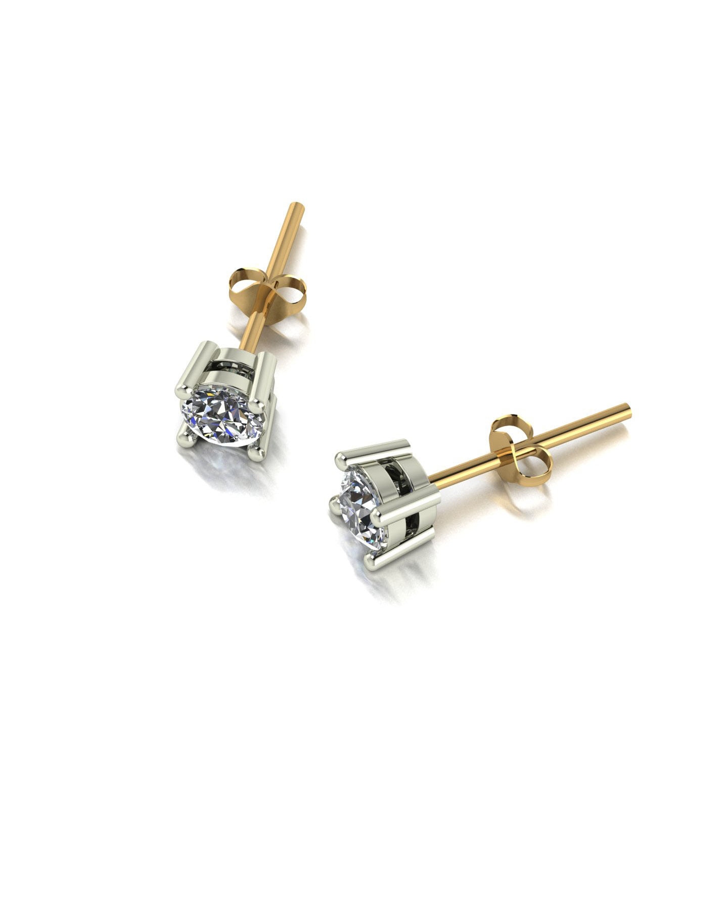 New In - 9ct Gold Moissanite Earrings