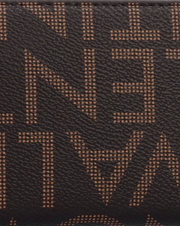 Valentino Bags Regina Brown Monogram Zip Around Purse