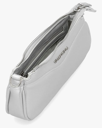 Valentino Bags Elly Silver Logo Strap Shoulder Bag