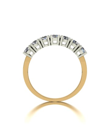 9ct Gold 1ct Moissanite Eternity Ring