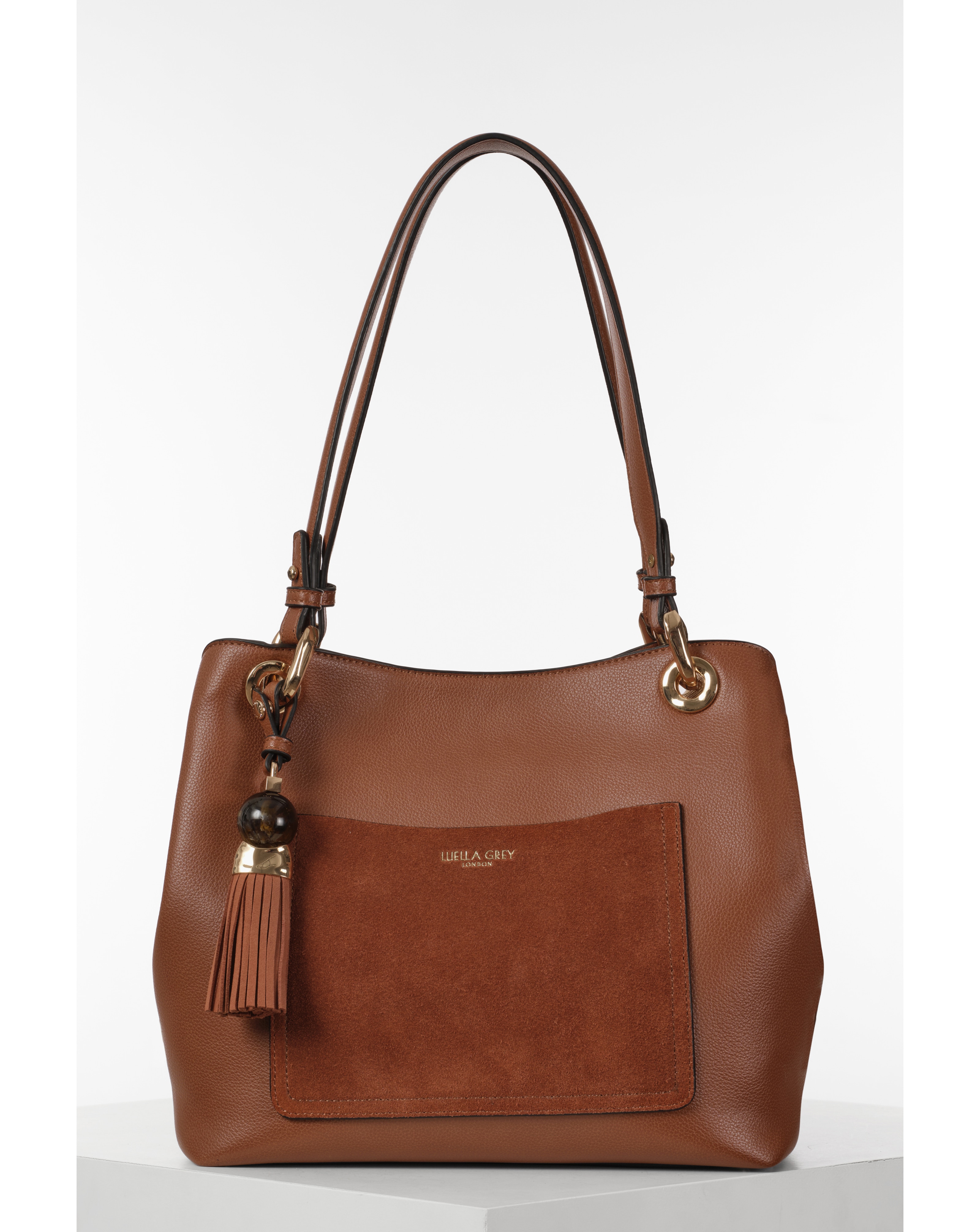 New In - Luella Grey Sienna Conker Hobo Tote