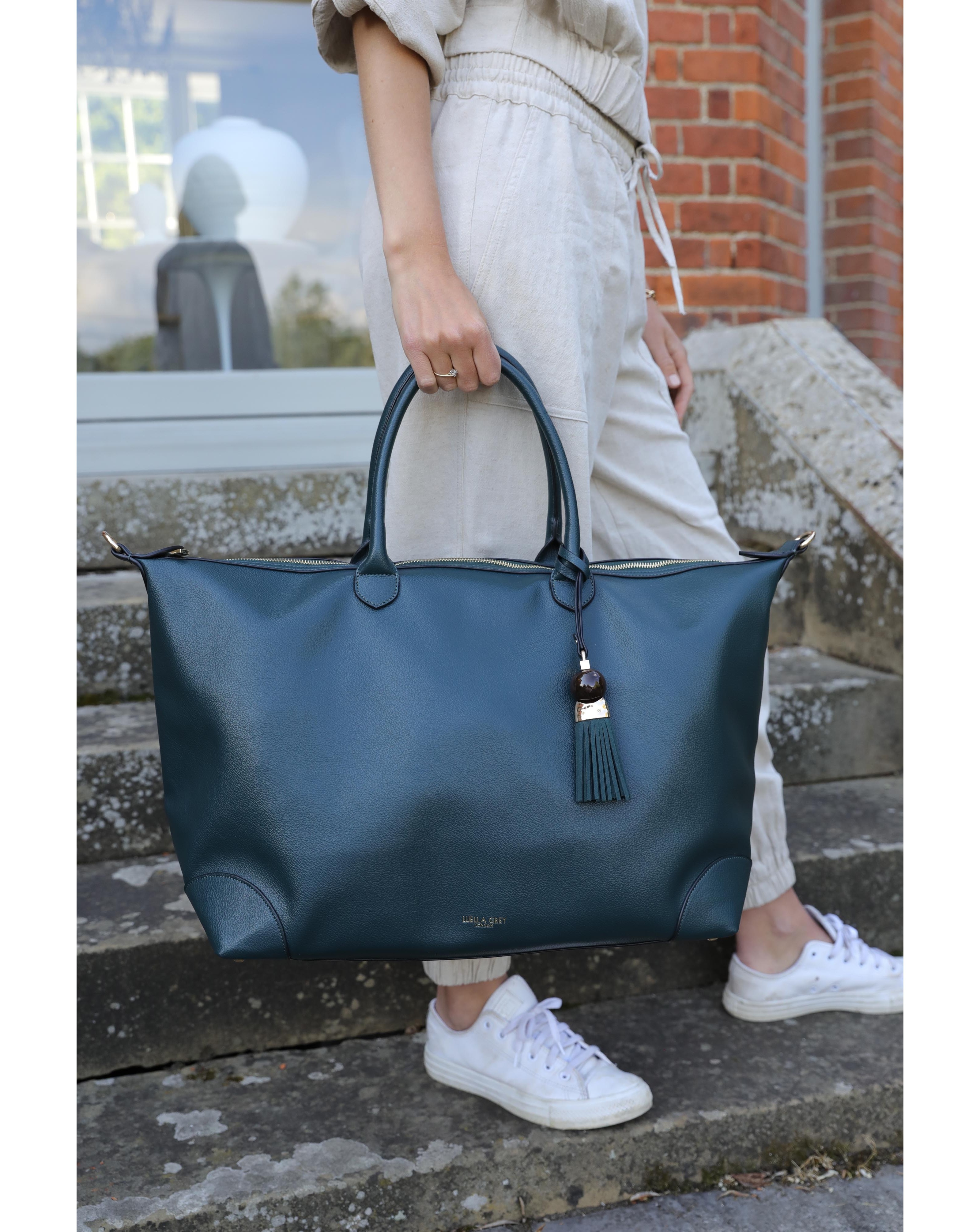 New In - Luella Grey Lana Peacock Travel Bag