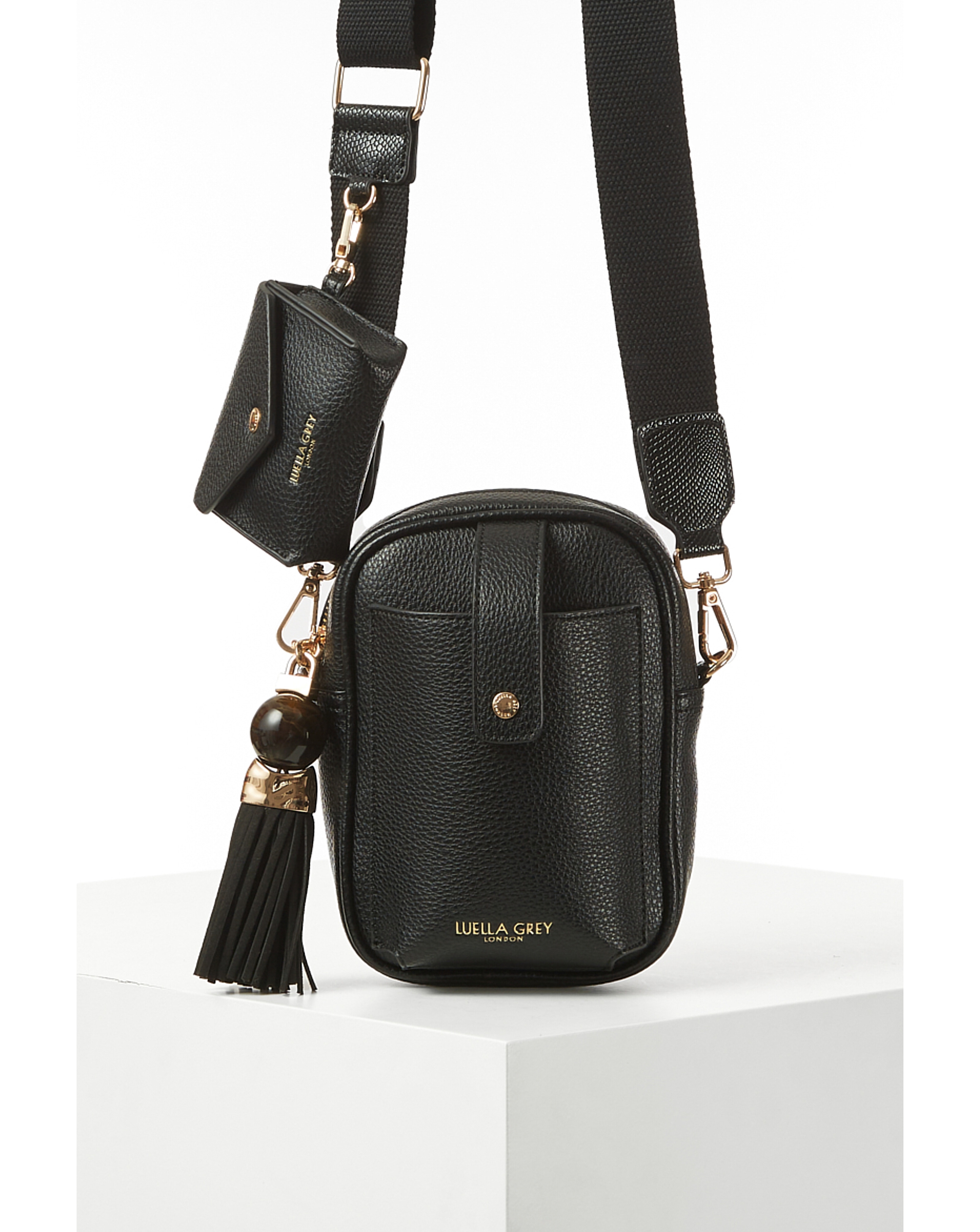 New In - Luella Grey Elise Black Crossbody