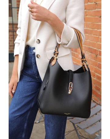 Luella Grey Romany Black Hobo Tote