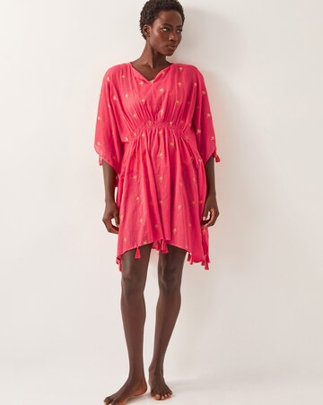 Monsoon Ivy Palm Embroidered Kaftan