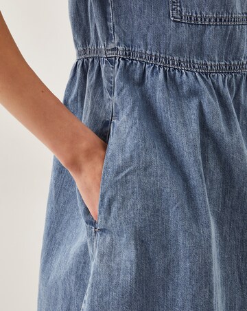 Monsoon Adeena Zip Denim Mini Dress