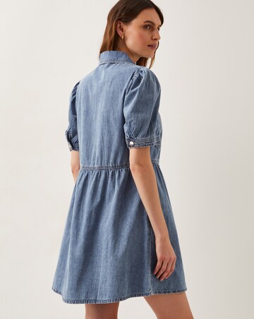 Monsoon Adeena Zip Denim Mini Dress