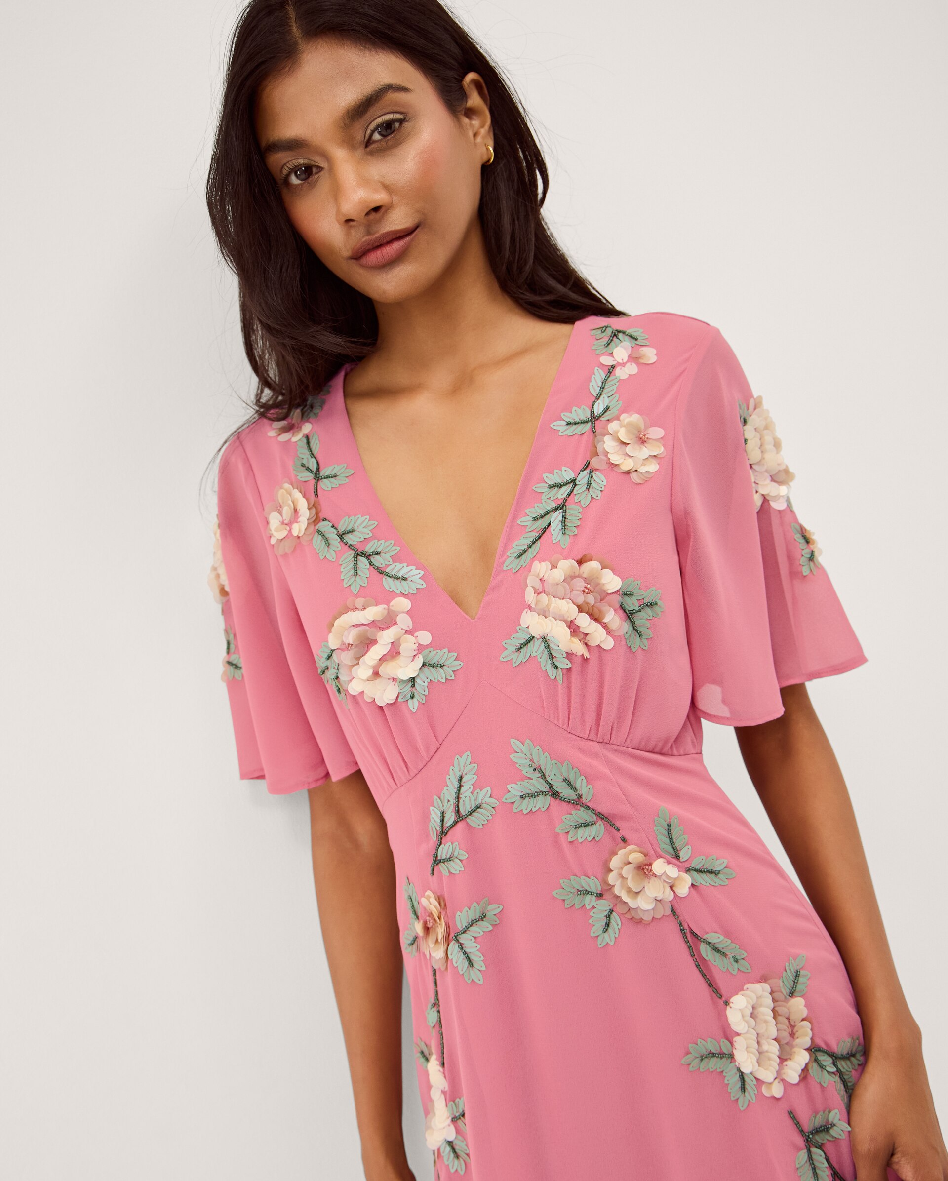 Monsoon Cora Floral Midi Dress | JD Williams