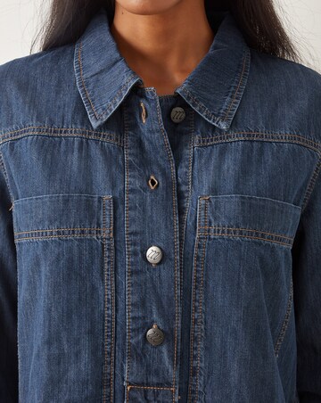 Monsoon Nara Denim Tunic Shirt Dress