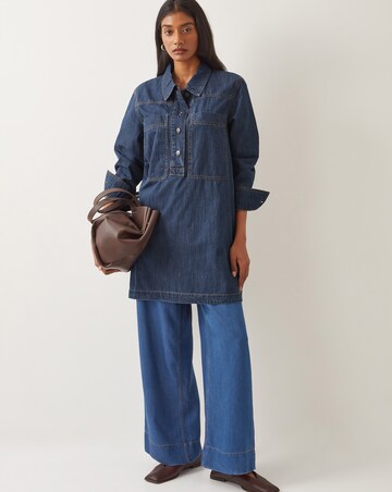 Monsoon Nara Denim Tunic Shirt Dress