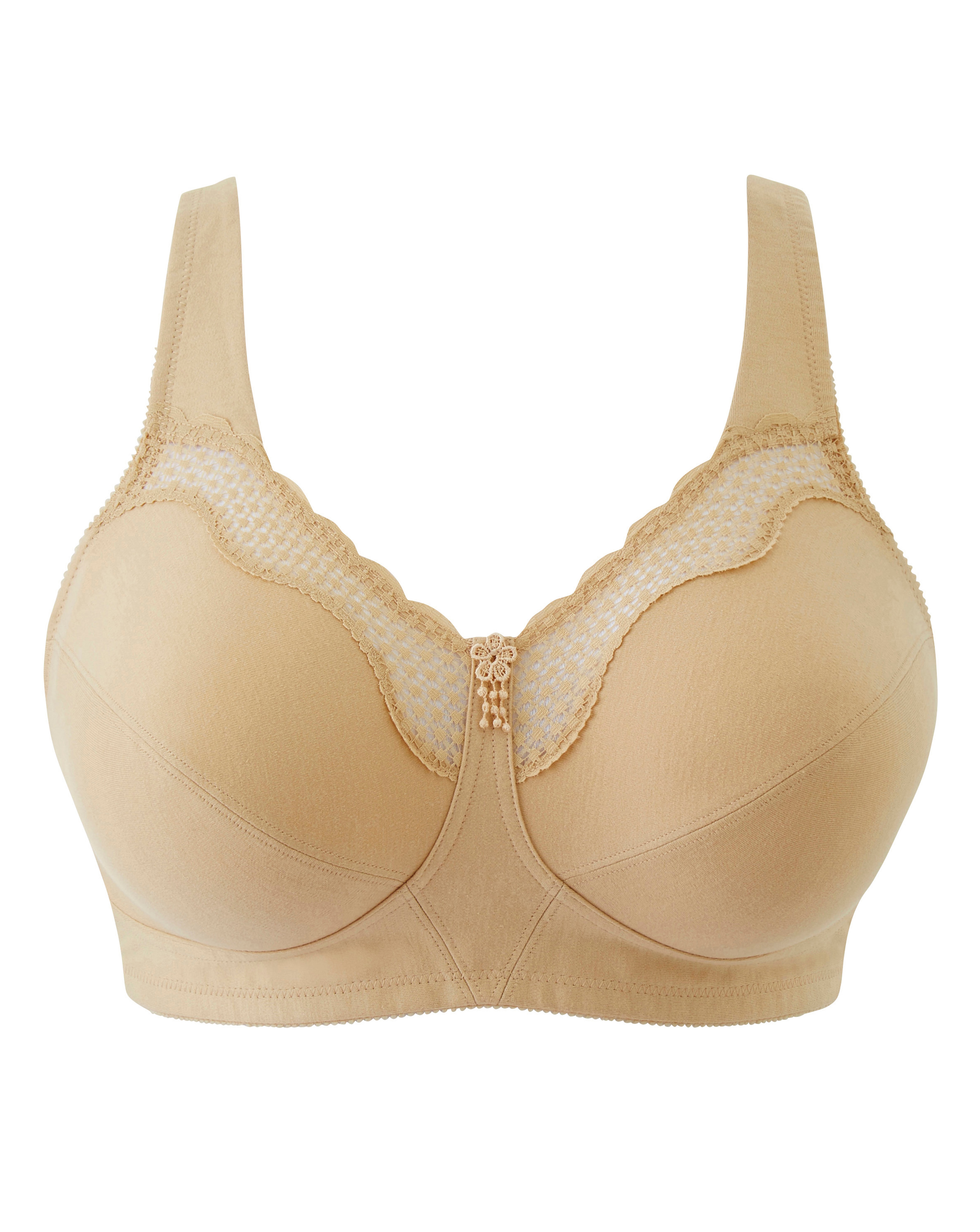 Bestform Cotton Non Wired Bra Nude