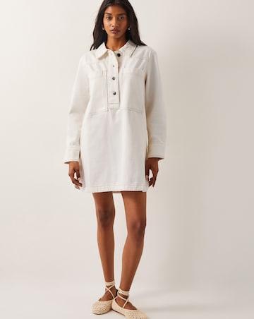 Monsoon Nara Denim Tunic Shirt Dress