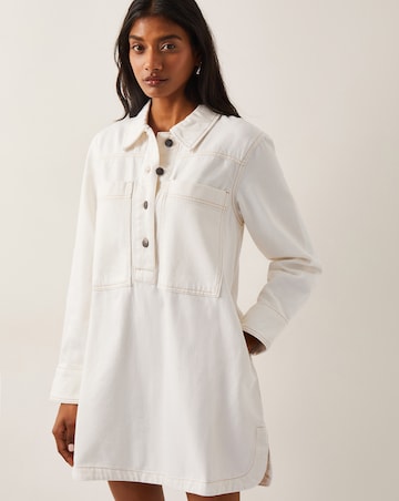 Monsoon Nara Denim Tunic Shirt Dress