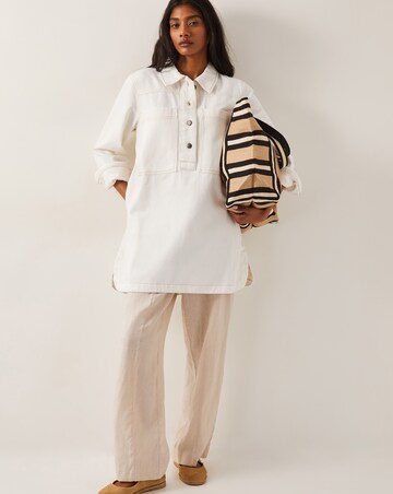 Monsoon Nara Denim Tunic Shirt Dress