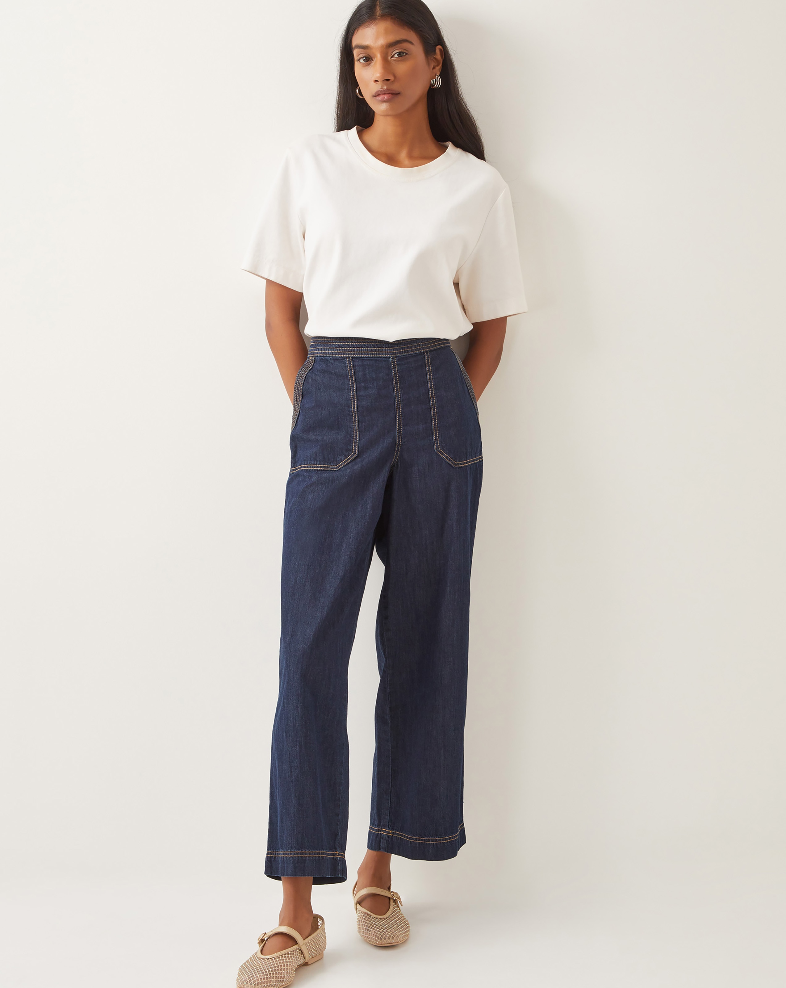Monsoon Harper Regular Wide Leg Jeans