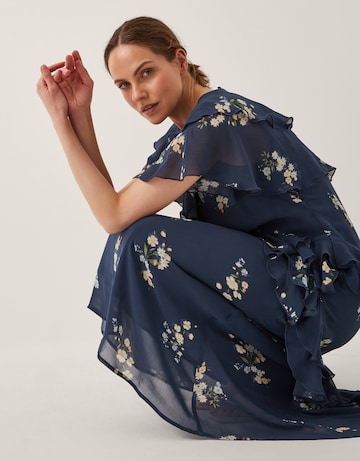 Monsoon Celeste Floral Ruffle Maxi Dress
