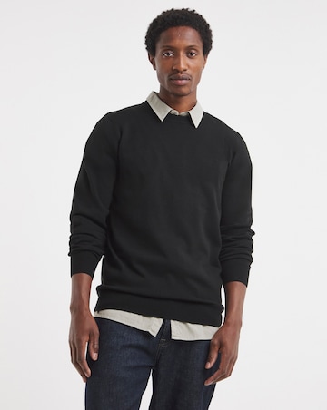 Value Knitted Crew Neck Jumper Long