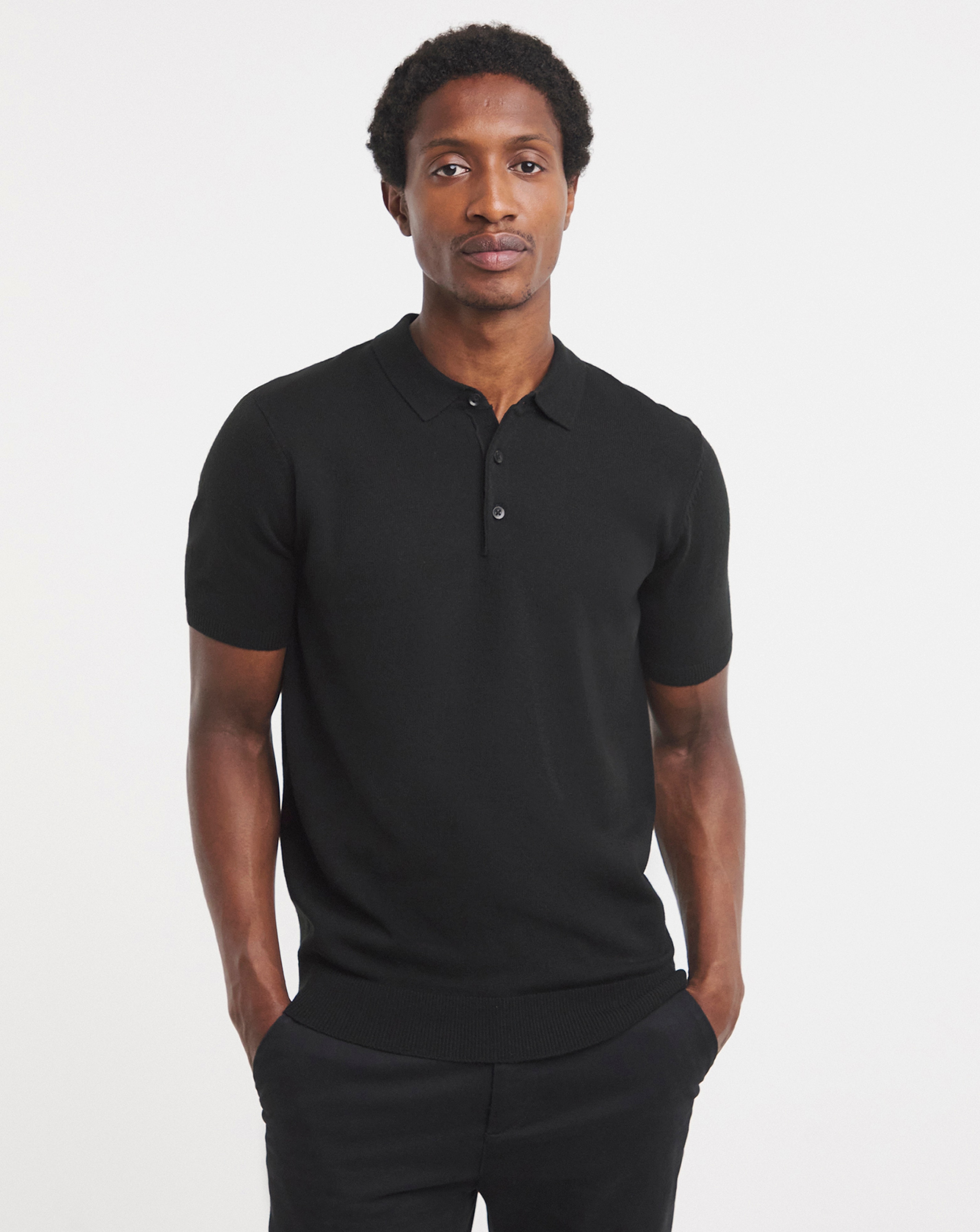Value Knitted Short Sleeve Polo