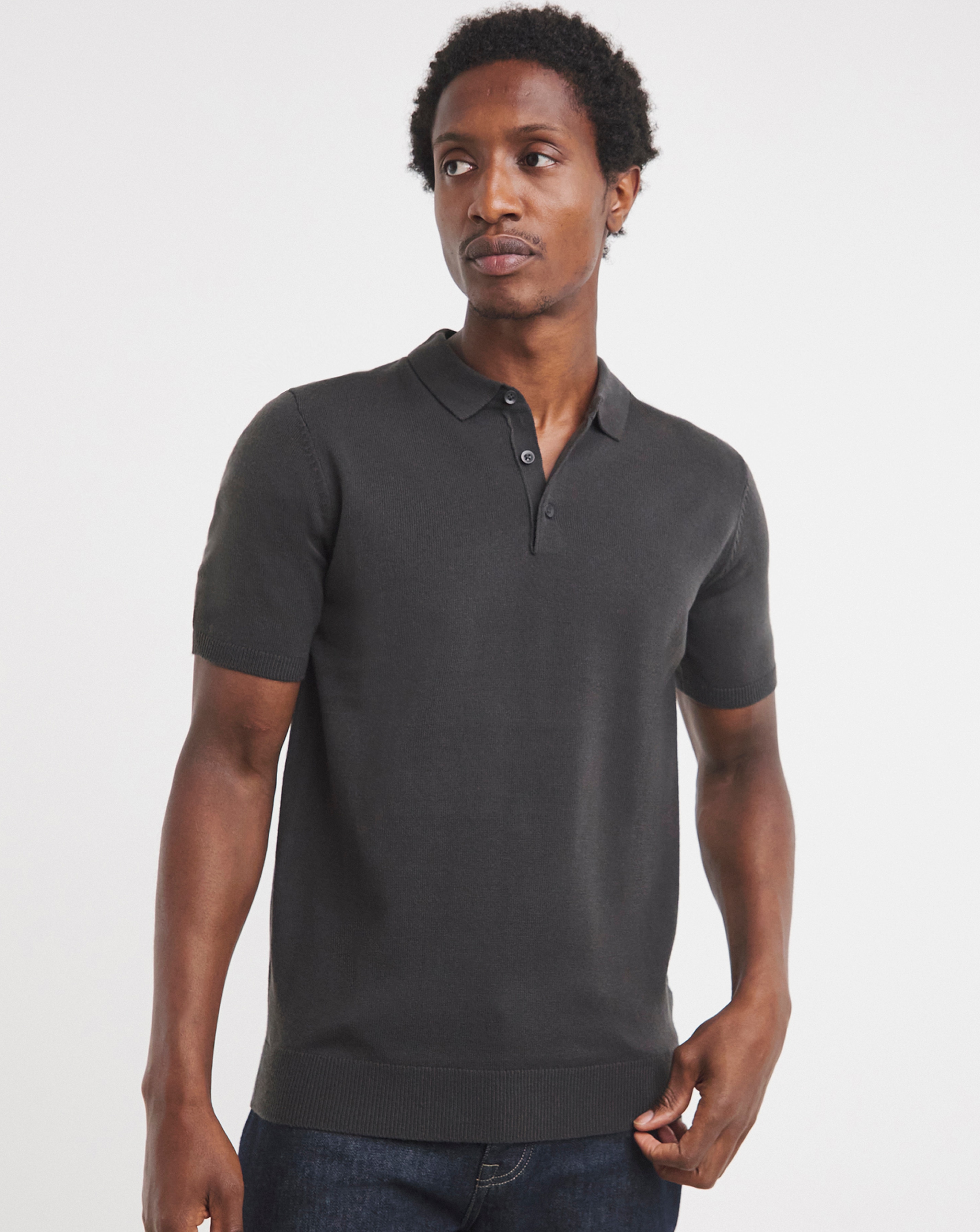 Value Knitted Short Sleeve Polo