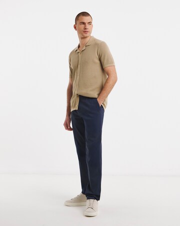 Knitted Revere Collar Shirt