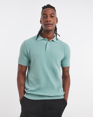 Waffle Knitted Polo