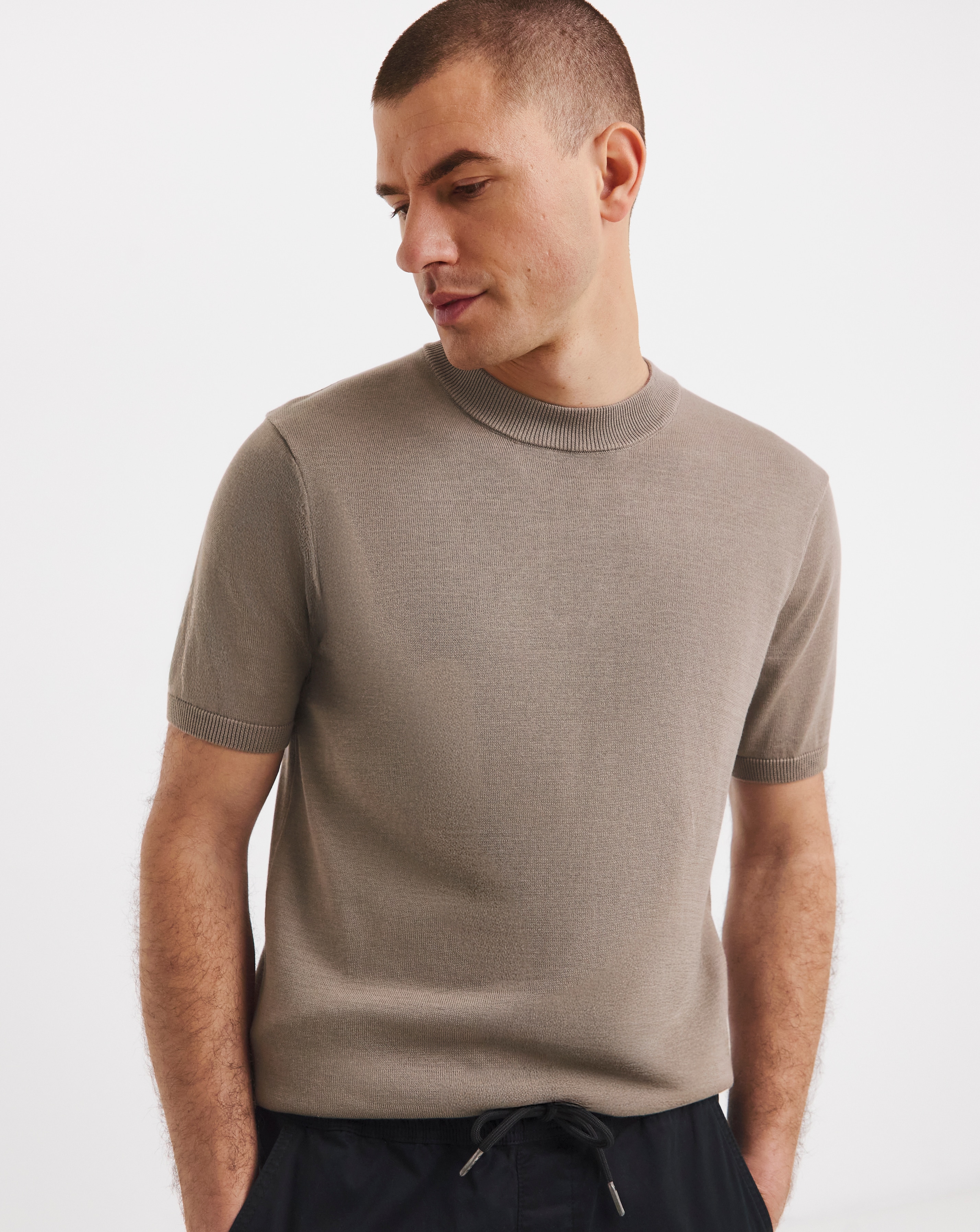 New In - Knitted Crew Neck T-Shirt