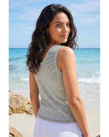 Roman Dusk Stripe Jersey Vest