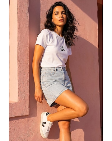 Roman Dusk Cotton Cherry Stretch T-Shirt