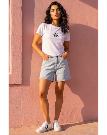 Roman Dusk Cotton Cherry Stretch T-Shirt