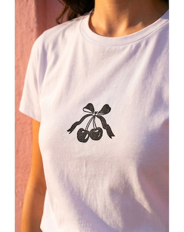 Roman Dusk Cotton Cherry Stretch T-Shirt