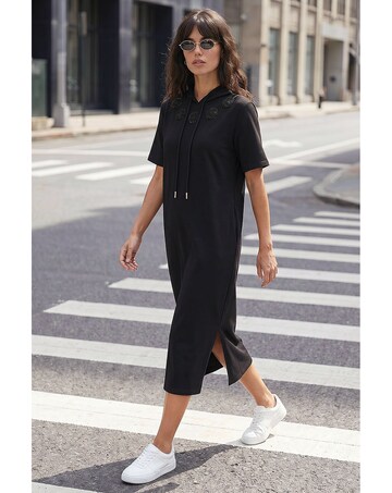 Roman Trim Detail Midi T-Shirt Dress