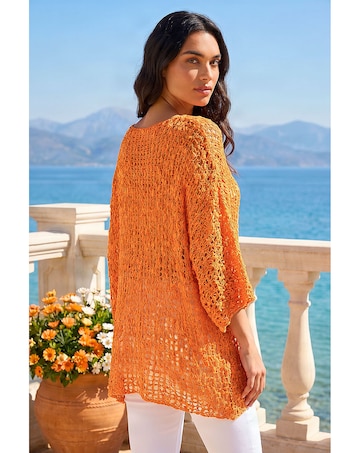 Roman Light Weight Open Knit Jumper