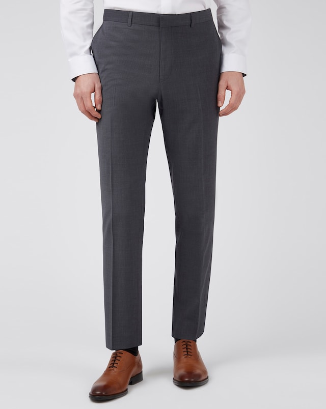 Ted Baker Slim Fit Panama Trouser - Charcoal