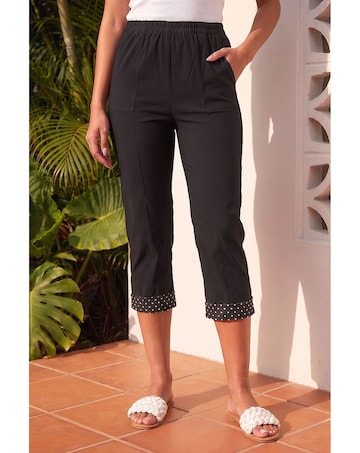 Roman Petite Crop Turn Up Trouser