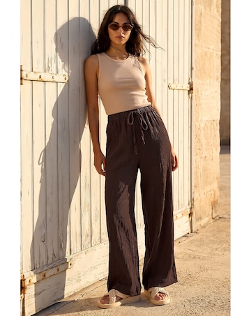 Roman Dusk Elastic Waist Trousers